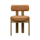 Odessa 33" Saddle Brown Performance Dining Chair by TOV Furniture, view 3