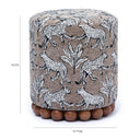Dex Smoke Grey Ottoman by TOV Furniture, view 4