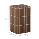 Tatiana Square Concrete Indoor/Outdoor Side Table by TOV Furniture, view 5