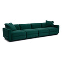Perry Deep Green Modular Sofa (96"-124") by TOV Furniture, view 7