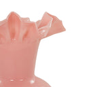 Spackle Ruffled Pink Glass Vase (12"-18") by TOV Furniture, view 3