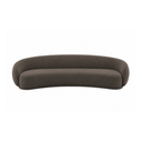 Kendall 120" Java Brown Textured Chenille Sofa
