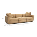 Perry Tan Modular Sofa (96"-124") by TOV Furniture, view 6
