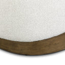 Domina Sugar Off-White Boucle Ottoman