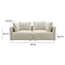 Hangover 81" Modular Loveseat