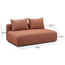 Hangover 64" Armless Loveseat