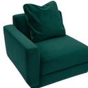 Perry Deep Green Modular Corner Chair by TOV Furniture, view 3