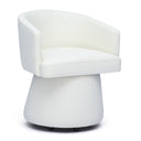 Kristen Off-White Rolling Desk Chair by TOV Furniture