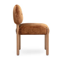 Bruno Thick Performance Chenille Arched Back Dining Chair by TOV Furniture, view 5