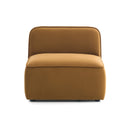 Travie Honey Modular Armless Chair by TOV Furniture, view 2