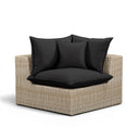 Cali Performance Fabric & Wicker Outdoor Corner Chair by TOV Furniture, view 6