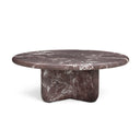 Juju Red Levanto Faux Marble Indoor/Outdoor Round Coffee Table (24"-32") by TOV Furniture, view 8