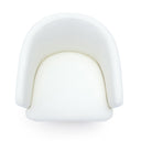 Kristen Off-White Rolling Desk Chair by TOV Furniture, view 6