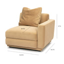 Perry Tan Modular Corner Chair by TOV Furniture, view 11