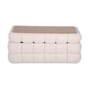Anita 39" Faux Shearling Storage Bench With Reversible Tray Top by TOV Furniture, view 4