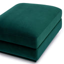 Perry Deep Green Modular Ottoman by TOV Furniture, view 4