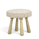 Pookie Neutral Floral Accent Stool by TOV Furniture