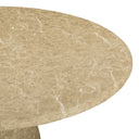 Cynthia 36" Light Emperador Faux Marble Indoor/Outdoor Coffee Table