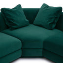 Perry 5-Piece Deep Green Modular L-Sectional by TOV Furniture, view 2