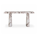 Janice 61" Faux Breccia Marble Console Desk by TOV Furniture