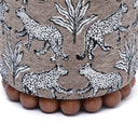 Dex Smoke Grey Ottoman by TOV Furniture, view 2