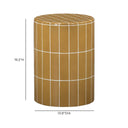 Tatiana Round Concrete Indoor/Outdoor Side Table by TOV Furniture, view 10