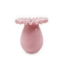 Ruff Ruffled Pink Glass Vase by TOV Furniture