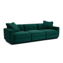 Perry Deep Green Modular Sofa (96"-124") by TOV Furniture, view 2