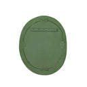 Orpheus 22"X28" Ribbed Forest Green Fiberglass Thick Wall Mirror