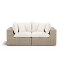 Cali 80" Performance Fabric & Wicker Outdoor Loveseat by TOV Furniture