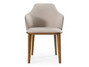 Megan Modern Beige & Grey Dining Chair