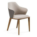 James - Contemporary Walnut & White Dining Table