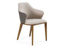 Megan Modern Beige & Grey Dining Chair