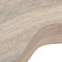 Meru - Modern Faux Travertine Concrete Coffee Table