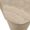 Meru - Modern Faux Travertine Concrete End Table