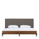 Palermo - Italian Modern Faux Concrete & Walnut Bedroom Set