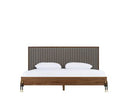 Metcalf - Mid-Century Walnut & Grey Bed