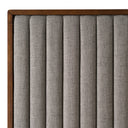 Metcalf - Mid-Century Walnut & Grey Bed