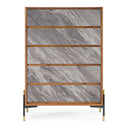 Metcalf - Mid-Century Walnut & Grey Chest
