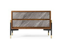 Metcalf - Mid-Century Walnut & Grey Nightstand