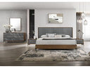 Metcalf - Mid-Century Walnut & Grey Bedroom Set