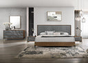Metcalf - Mid-Century Walnut & Grey Bedroom Set