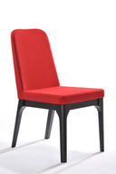 Comet Modern Red Fabric Dining Chair (Set of 2), view 3