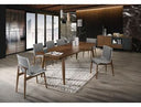 Ackley - Modern Walnut Rectangular Dining Table