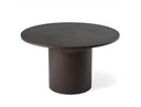 Miami - Modern Brown Round Dining Table with Extension