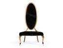 Maud Modern Black Leatherette Dining Chair