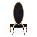 Mills - Modern Black Velvet Rosegold Dining Chair Set of 2