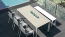 Milo Ceramic Extending Dining Table by Talenti, outdoor setting