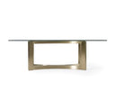 Kenda Contemporary Grey and Brushed Gold Dining Chair (Set of 2)