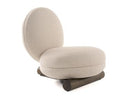 Minto - Contemporary Off-White Fabric Accent Chair